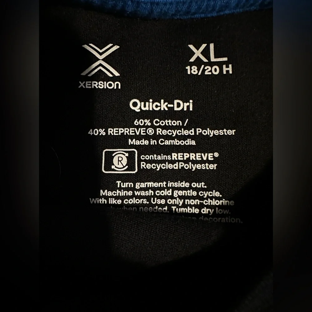 Xersion Quick-Dri Black T-Shirt